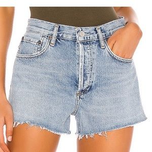 Agolde Parker Vintage Cut Off Short Riptide Color